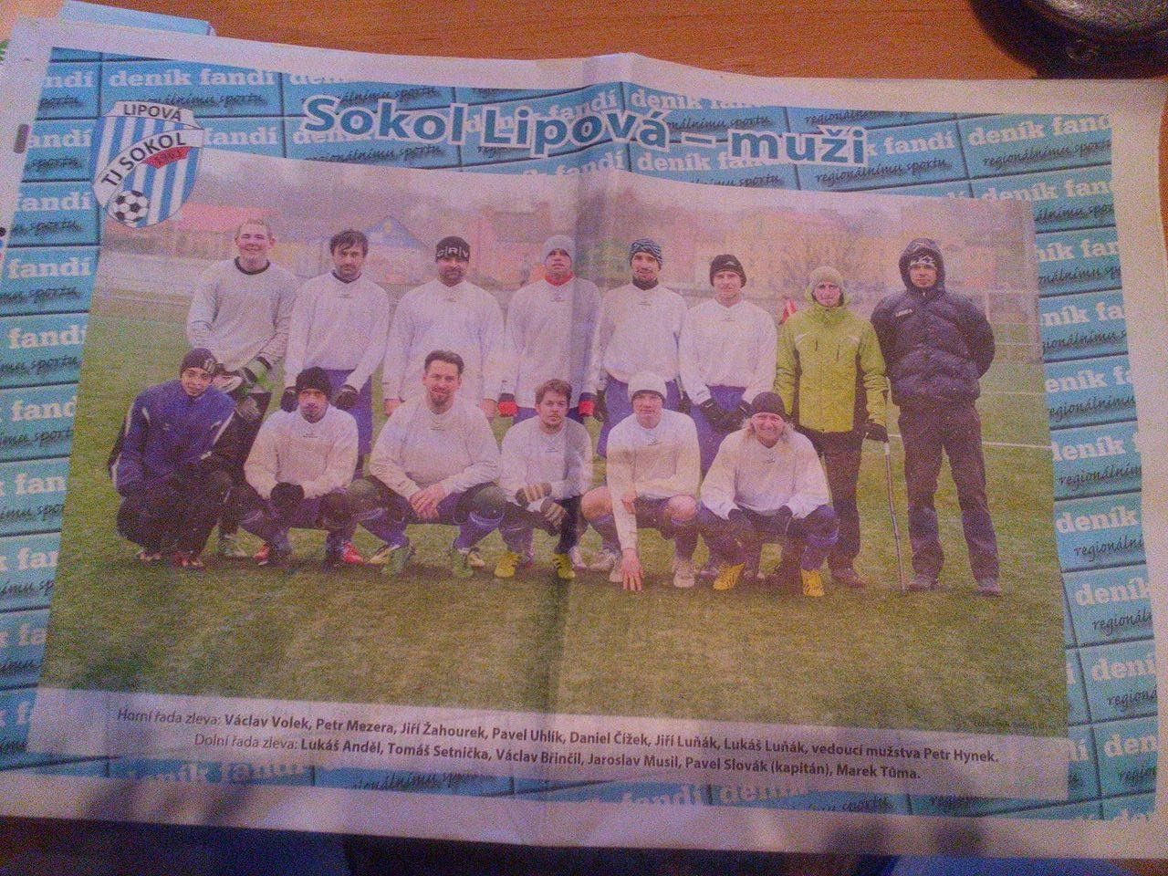 fotbal lipová